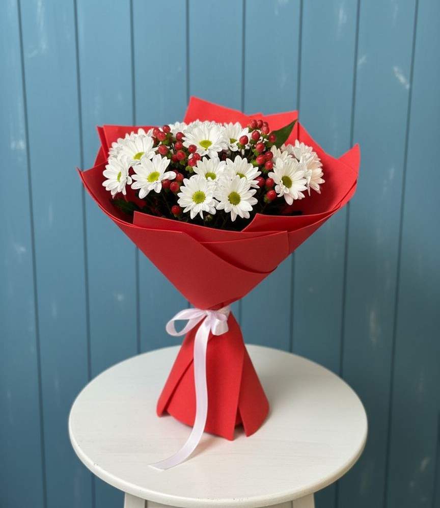 Букет цветов из: Хризантемы в Угре