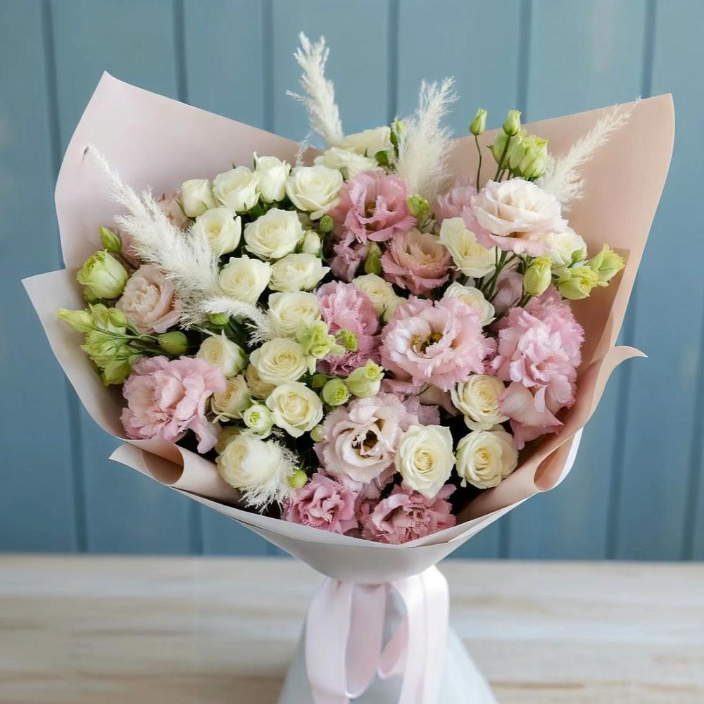 Букет цветов из: Альстромерии и Розы в Угре