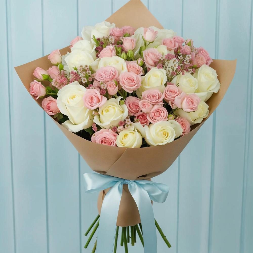 Букет цветов из: Розы в Угре