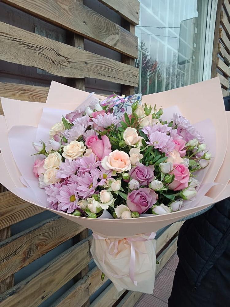 Букет цветов из: Розы и Хризантемы в Угре