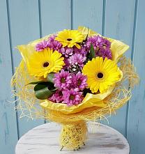 Букет цветов из:  Хризантемы и Герберы в Угре