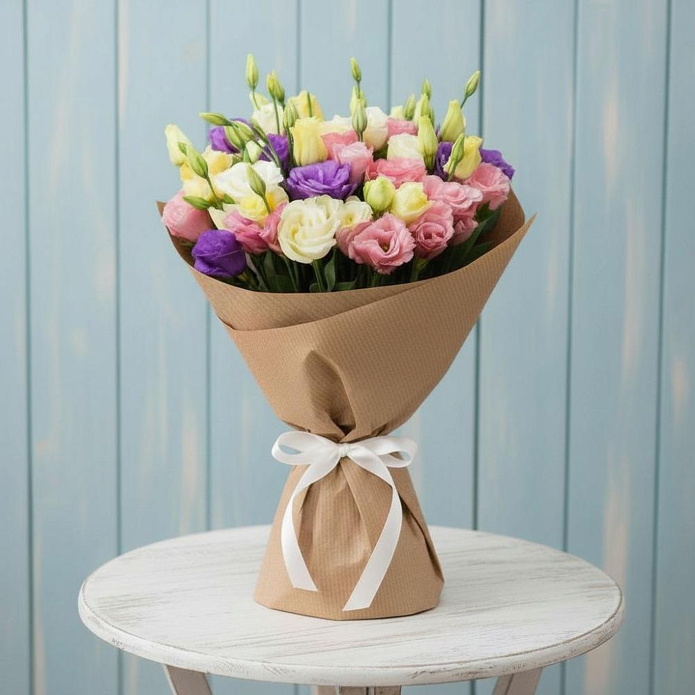 Букет цветов из: Лизиантусы в Угре