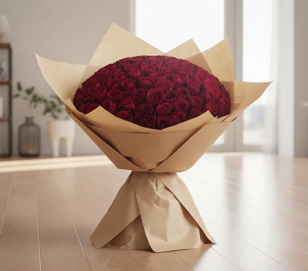 Букет 101 Красная роза в Угре