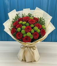 Букет цветов из:  Розы и Хризантемы #REPLACE_PRED# Угре