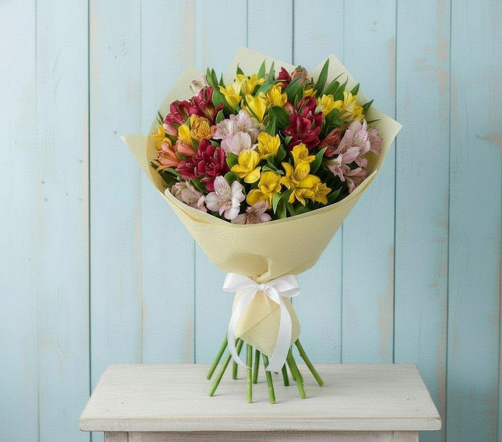 Букет цветов из: Альстромерии в Угре