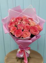 Букет 15 Розовых роз Равель в Угре