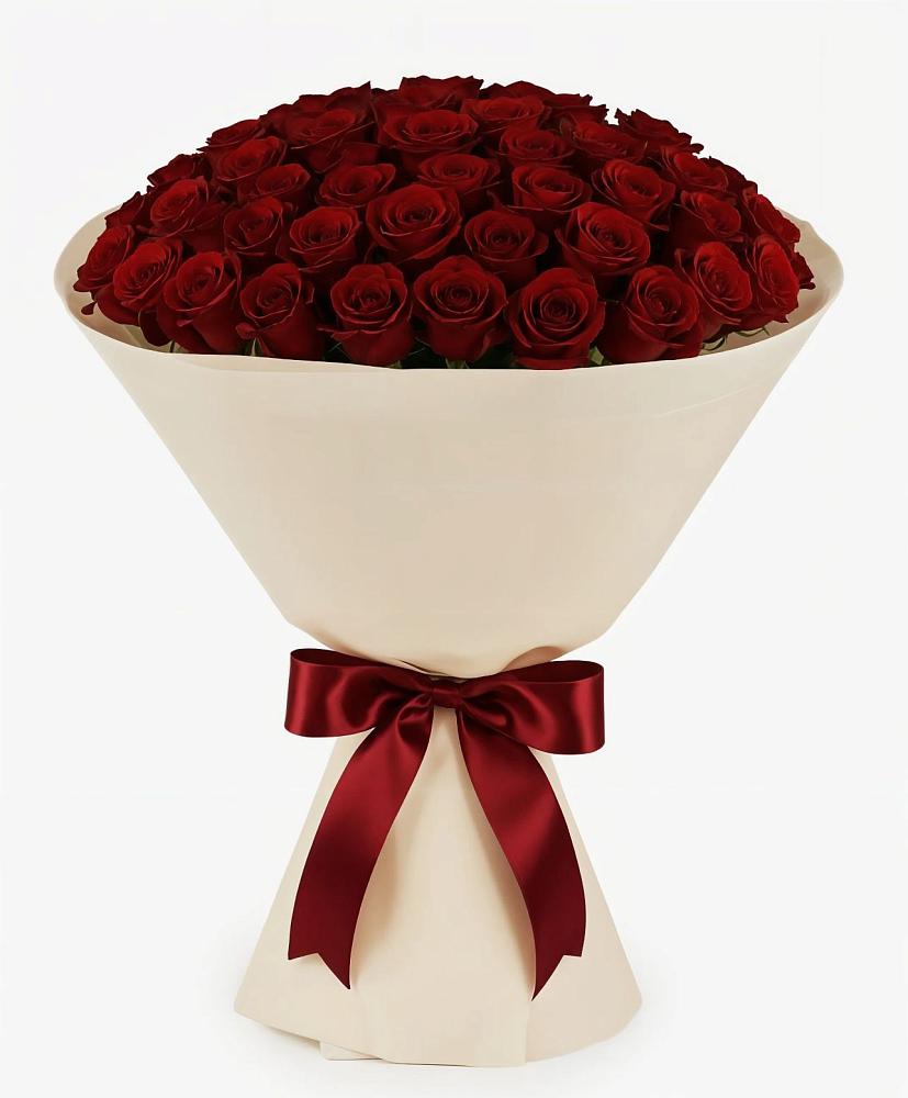 Букет 101 Бордовая роза Блэк Бакарра в Угре