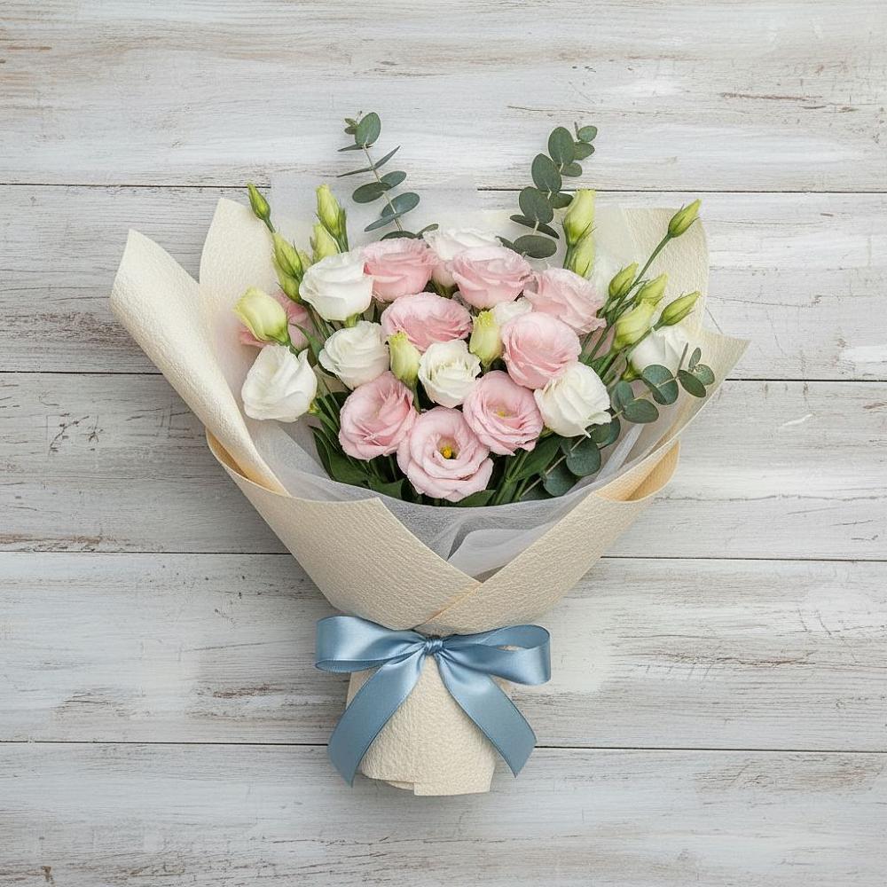 Букет цветов из: Лизиантусы в Угре